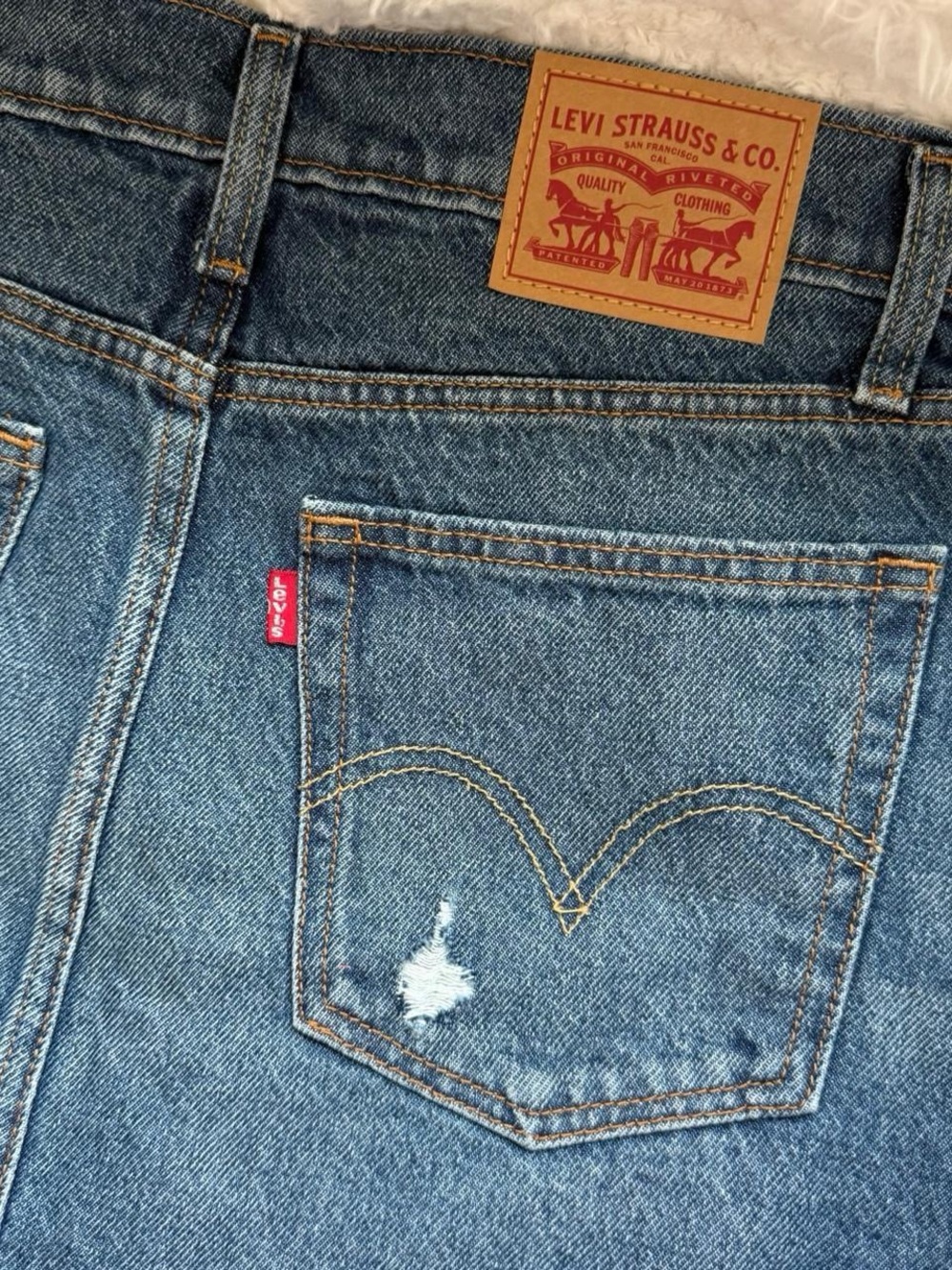 Y2k Denim Mini Skirt View 3